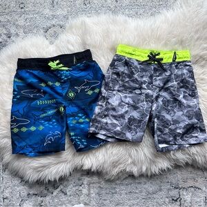 2 Boys ZeroXposur Size 8 Swim Trunks/Board Shorts w/boxer shorts style liner